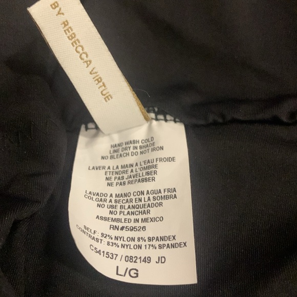 NWOT BECCA by Rebecca Virtue Fine Line Tessa Crossover High Neck Size Large - Picture 8 of 8